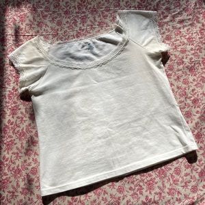 Brandy Melville Eden Lace Top White / Cream